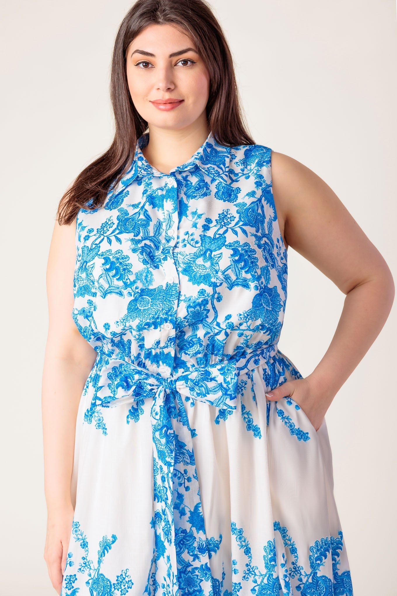 PALM SHORES WOVEN MIDI DRESS Flying Tomato